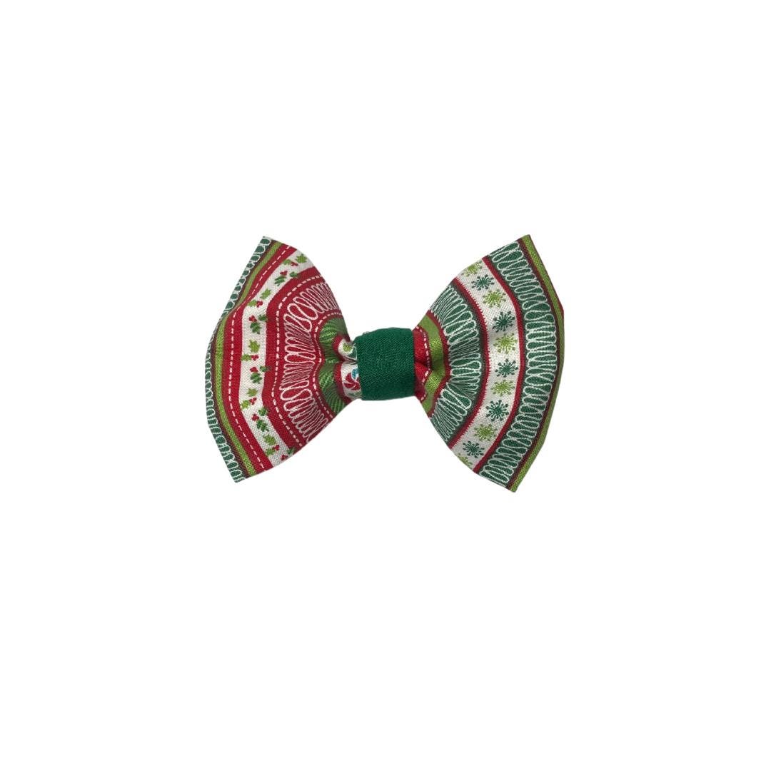 Candy Stripes Clip On Cat Bow
