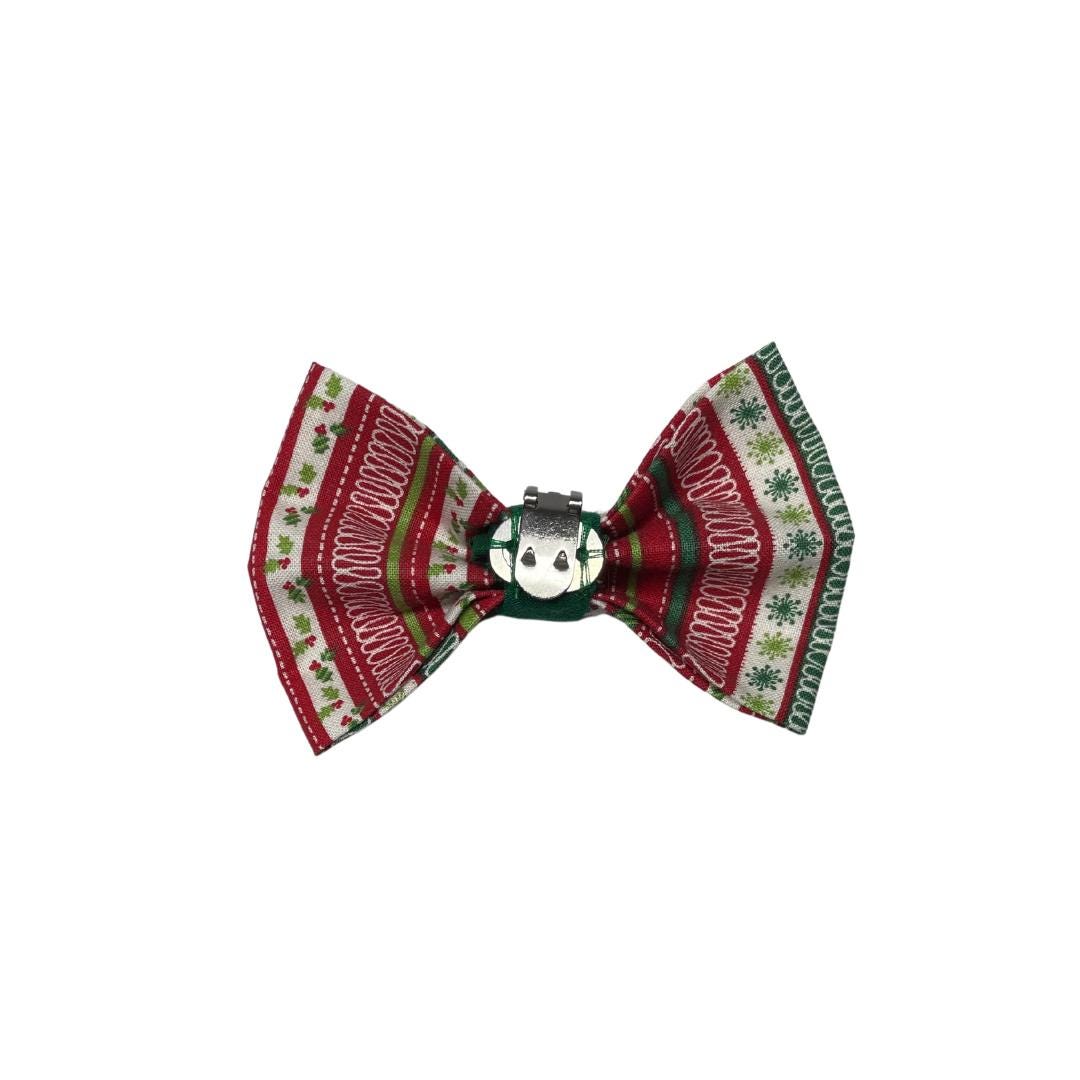 Candy Stripes Clip On Cat Bow