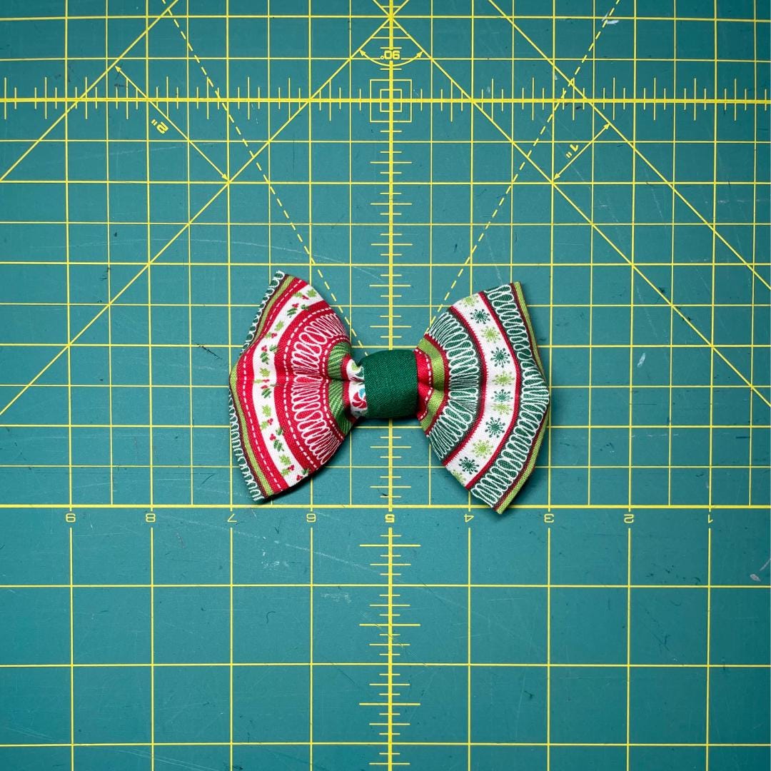 Candy Stripes Clip On Cat Bow
