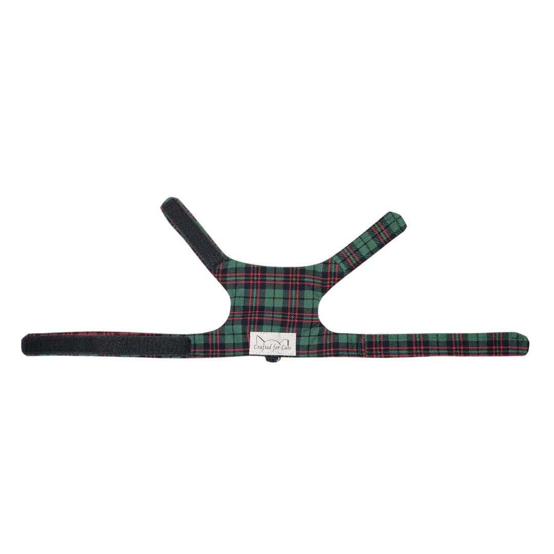 Green Plaid Kitten Harness