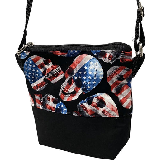 Flag Skulls Crossbody Bag