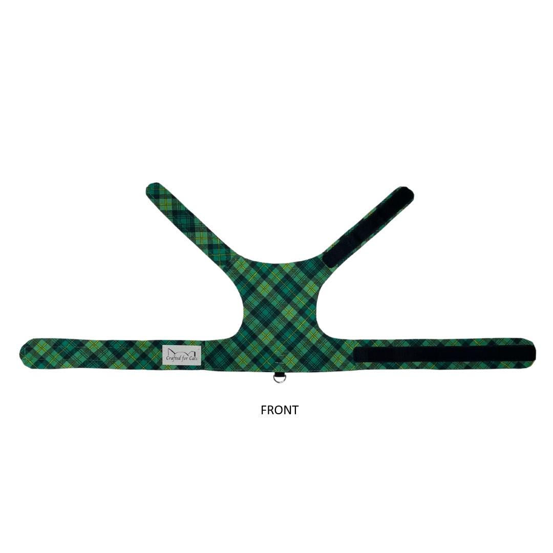 St. Patty Plaid Cat Harness