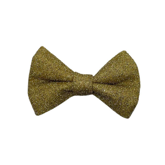 Gold Clip On Cat Bow