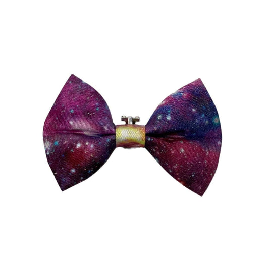 Galaxy Clip On Cat Bow