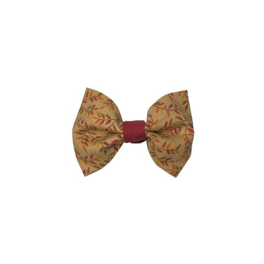 Fall Leaves Clip On Cat Bow