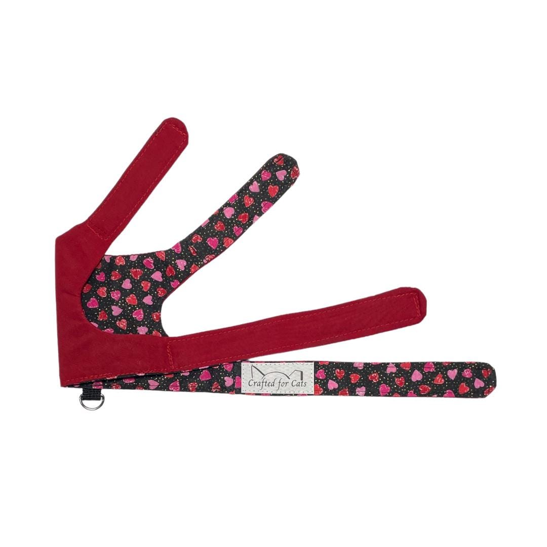 Valentine Hearts Kitten Harness