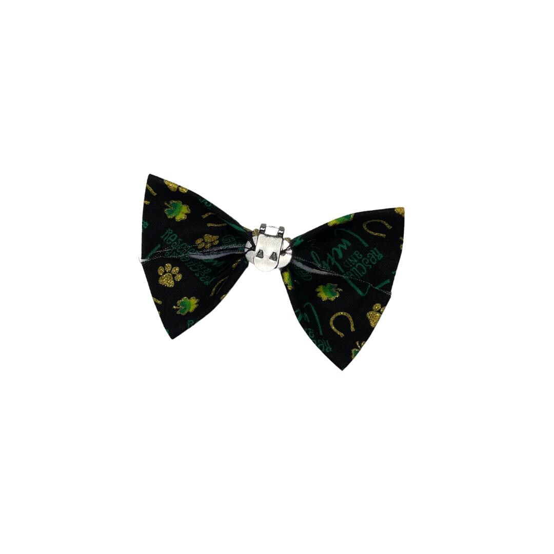 Rescued & Lucky Clip On Cat Bow
