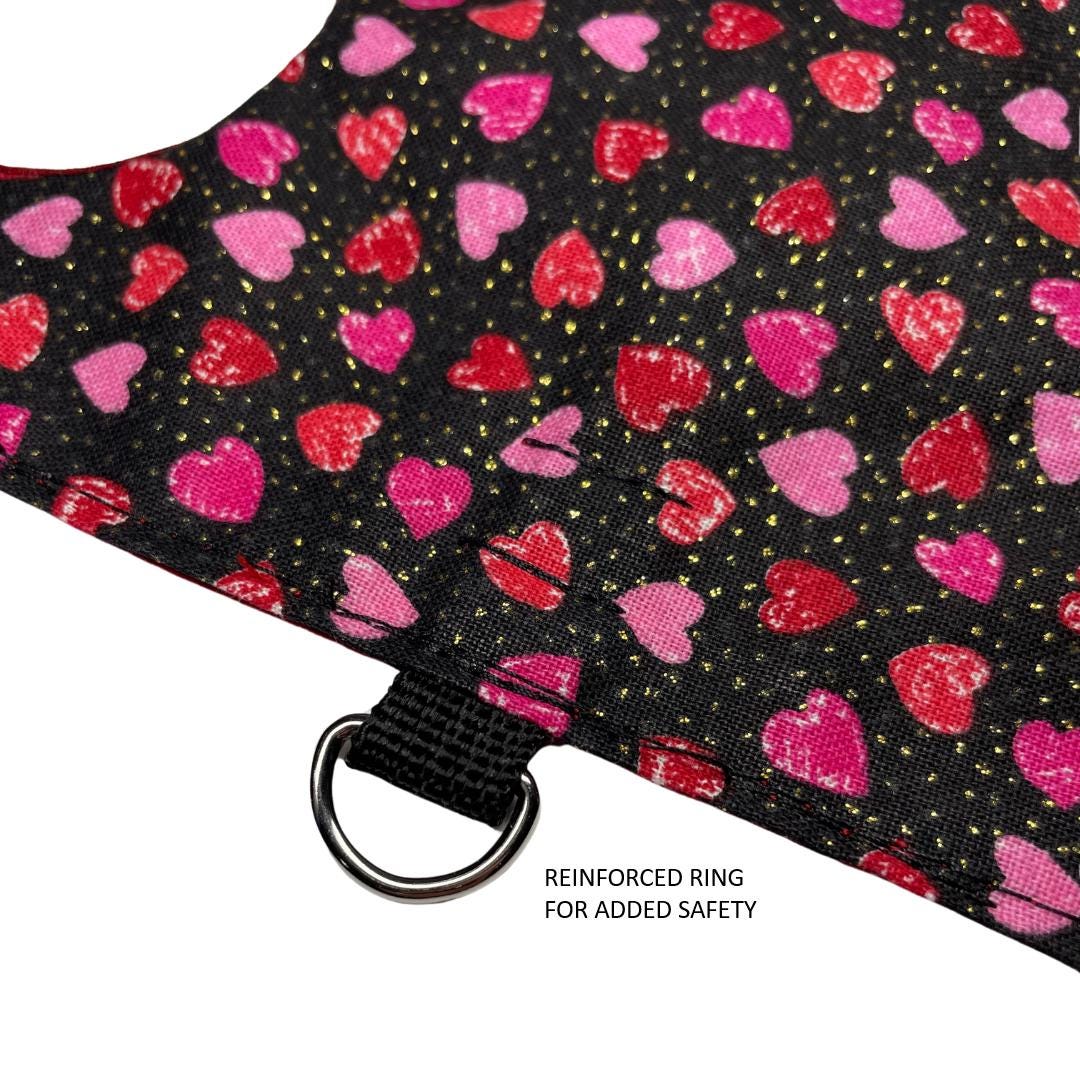 Valentine Hearts Kitten Harness
