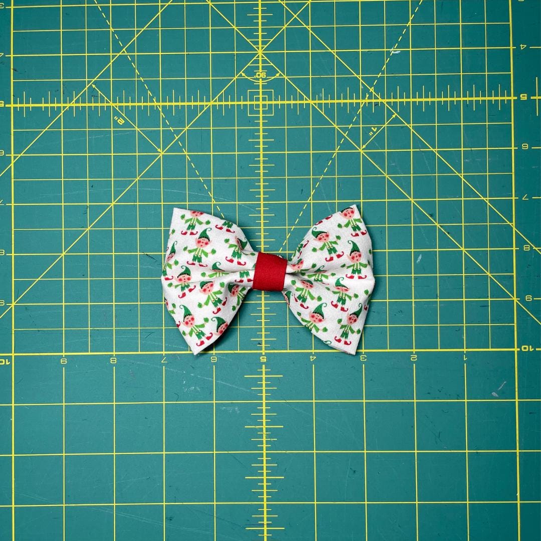 Elf Clip On Cat Bow
