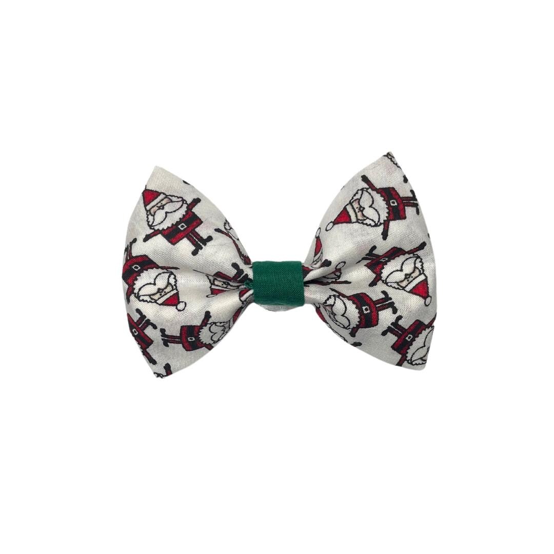 Santa Clip On Cat Bow