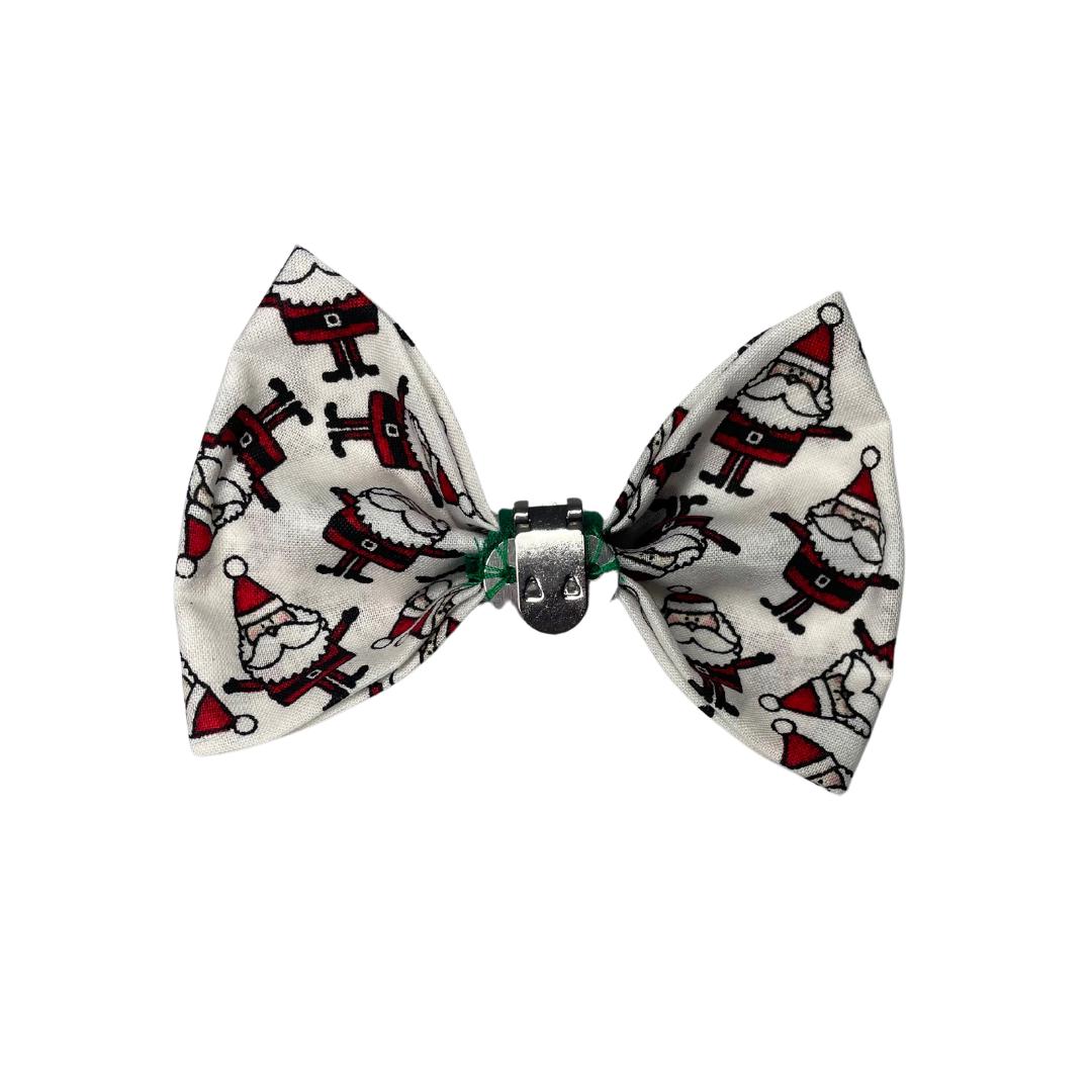 Santa Clip On Cat Bow