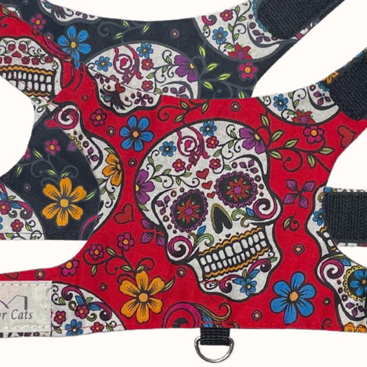 Día de los Muertos (Day of the Dead) Kitten Harness