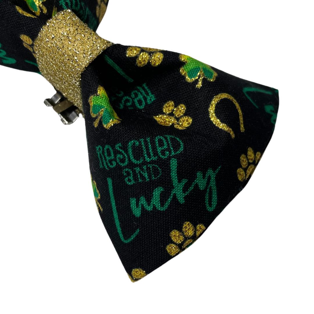 Rescued & Lucky Clip On Cat Bow