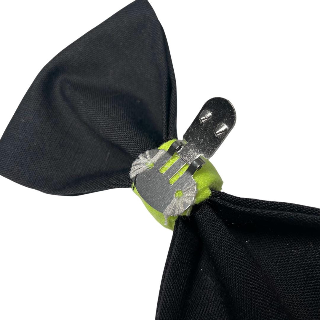 Safety Green Clip On Cat Bow