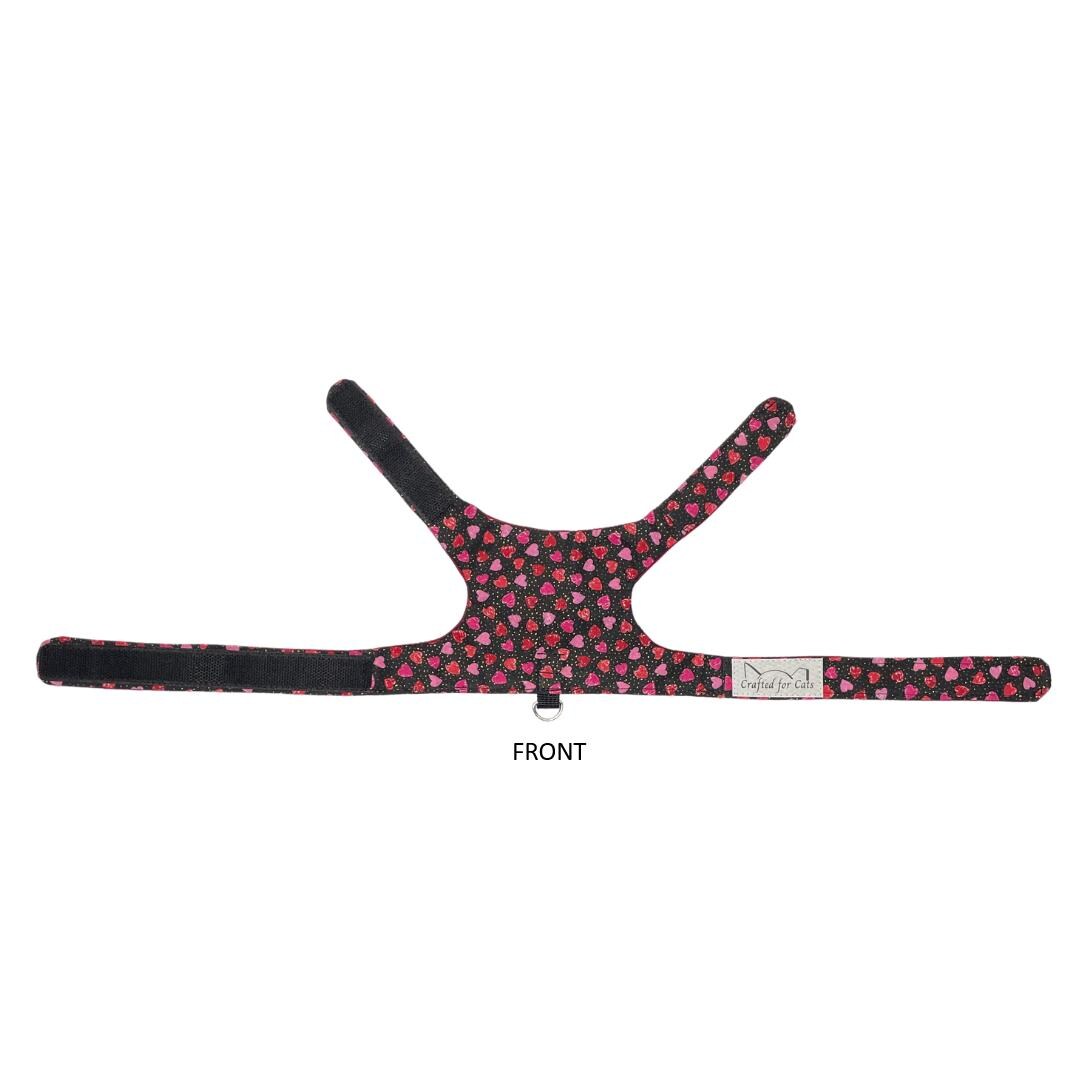 Valentine Hearts Kitten Harness