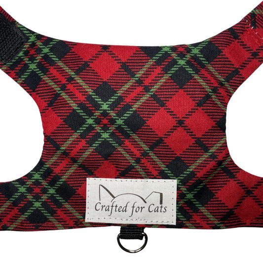 Red Plaid Kitten Harness