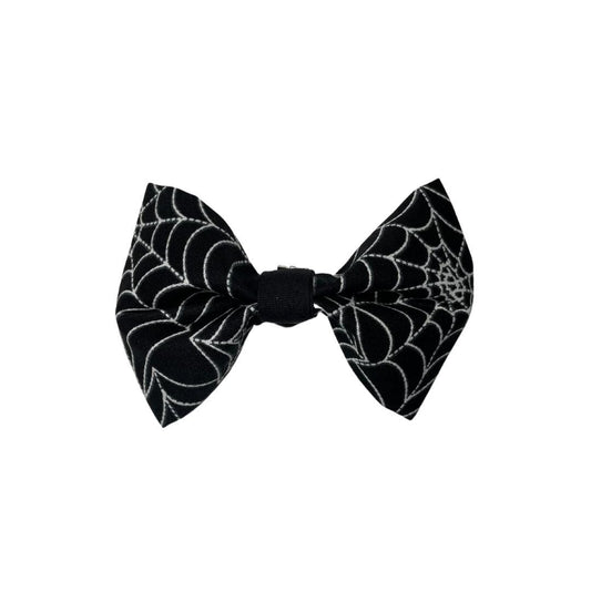 Spider Web Clip on Bow
