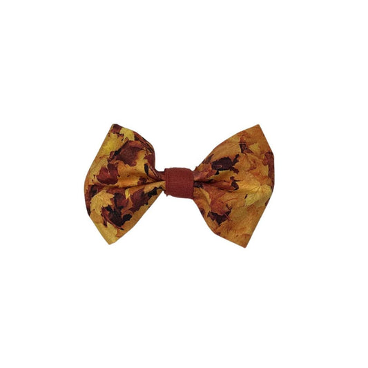 Autumn Leaves Clip On Cat Bow