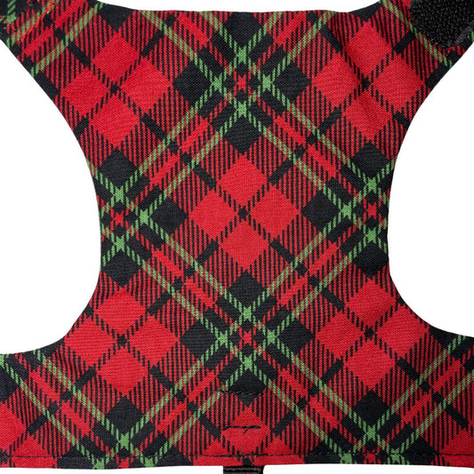 Red Plaid Cat Harness
