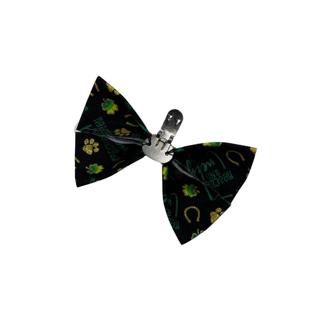 Rescued & Lucky Clip On Cat Bow